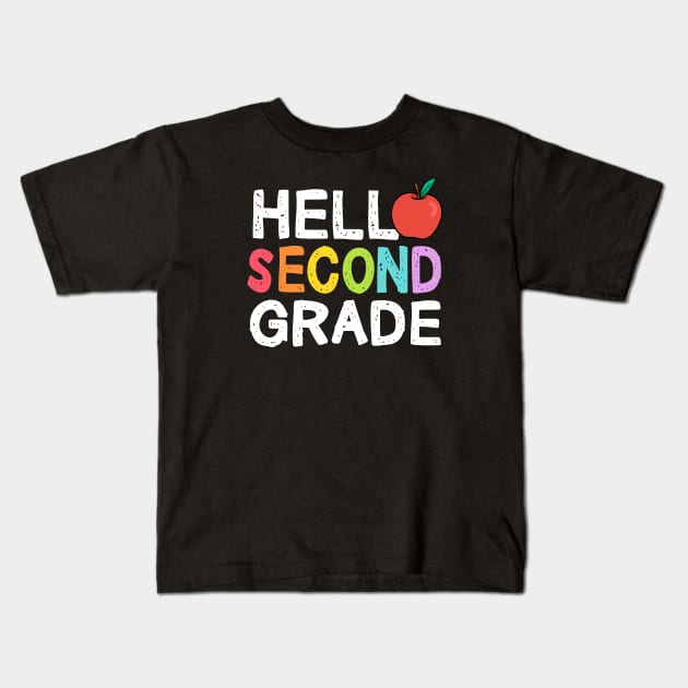 Hello Second Grade - Second Grade Kids T-Shirt by SKHR-M STORE